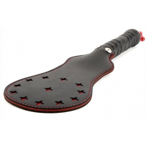 Paddle en simili STAR Noir-Rouge 35cm