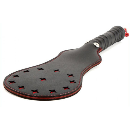 Paddle en simili STAR Noir-Rouge 35cm