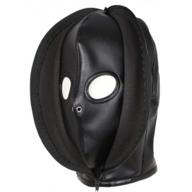 Cagoule DOUBLE LAYER Simili noire 2