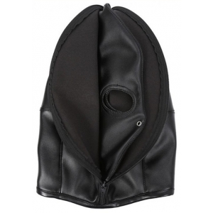 Cagoule DOUBLE LAYER Simili noire