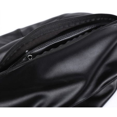 Cagoule DOUBLE LAYER Simili noire