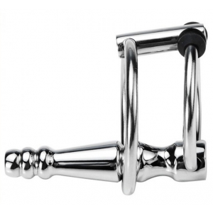 Plug d'urètre percé RIBBED RINGO 4cm | Diamètre 10mm