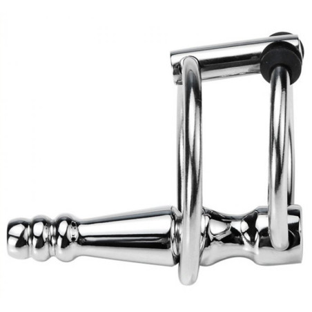 Plug d'urètre percé RIBBED RINGO 4cm | Diamètre 10mm