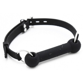 Bâillon Os Silicone SKULLBALL 12cm