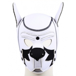 Cagoule PUPPY FOX en Néoprène Blanc-Noir