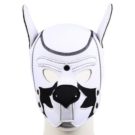 Cagoule PUPPY FOX en Néoprène Blanc-Noir