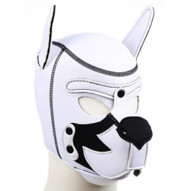 Cagoule PUPPY FOX en Néoprène Blanc-Noir