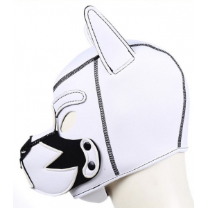 Cagoule PUPPY FOX en Néoprène Blanc-Noir