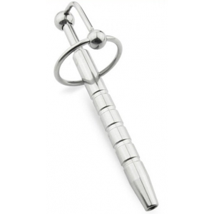 Plug Penis Percé PEN STRIE 12cm - Diamètre 10mm