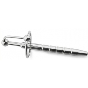 Plug Penis Percé PEN STRIE 12cm - Diamètre 10mm