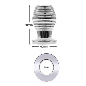 Plug Tunnel en métal THREAD HOLLOW S 6 x 4 cm