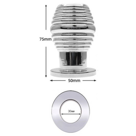 Plug Tunnel en métal THREAD HOLLOW L 7 x 4.8cm 