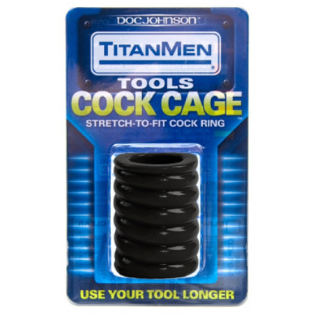 Ballstretcher souple COCK CAGE 50mm Noir