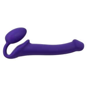 Gode + plug STRAP-ON-ME Bendable M 16 x 4 cm Violet