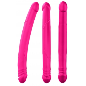 Double gode REAL DOUBLE DO Magenta 42 x 4 cm