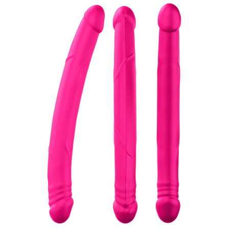 Double gode REAL DOUBLE DO Magenta 42 x 4 cm
