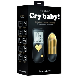 Oeuf vibrant sans fil CRY BABY 7.5 x 3 cm Gold 2