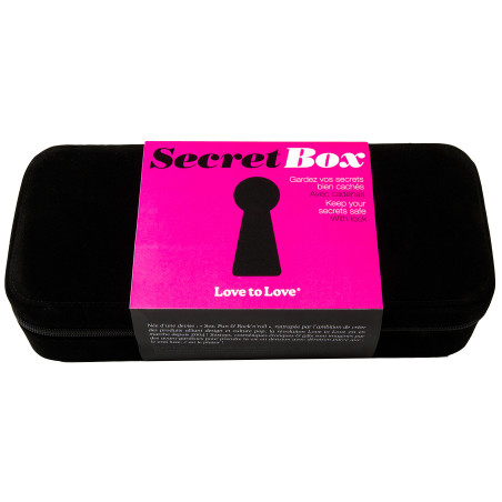 Boîte de rangement pour Sextoys SECRET BOX Noir