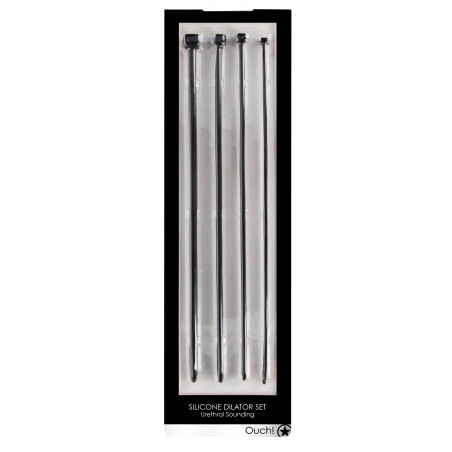 Lot de 4 Tiges d'urètre SOUNDING DILATOR 34 cm | Diamètres de 3.5mm à 7.5mm