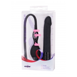 Gode gonflable Vibrant THIN POWER 15 x 3 cm Noir 2