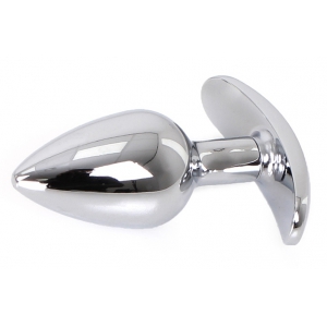 Plug Bijou Anal avec Base arrondie CURVE 6 x 2.8 cm | Bijou Bleu