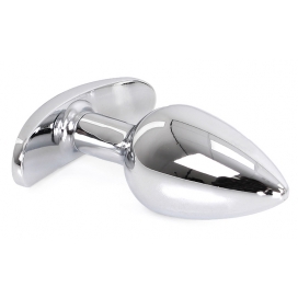 Plug Bijou Anal avec Base arrondie CURVE 6 x 2.8 cm | Bijou Rose 2