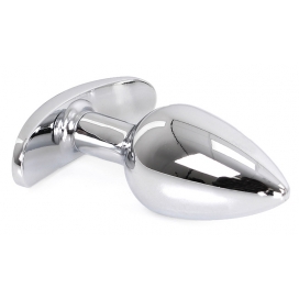 Plug Bijou Anal avec Base arrondie CURVE 6 x 2.8 cm | Bijou violet 2