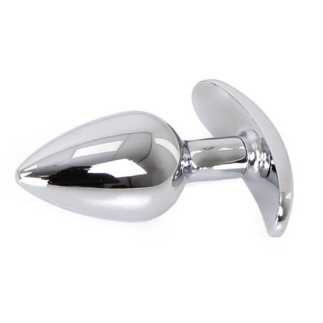 Plug Bijou Anal avec Base arrondie CURVE 6 x 2.8 cm | Bijou rouge