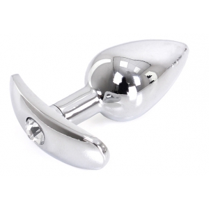 Plug Bijou Anal avec Base arrondie CURVE 6 x 2.8 cm | Bijou Transparent