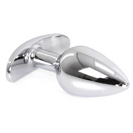 Plug Bijou Anal avec Base arrondie CURVE 6 x 2.8 cm | Bijou Transparent 2
