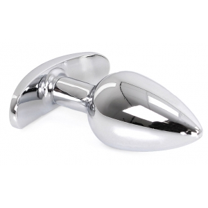 Plug Bijou Anal avec Base arrondie CURVE 6 x 2.8 cm | Bijou Transparent