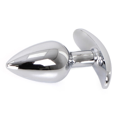 Plug Bijou Anal avec Base arrondie CURVE 6 x 2.8 cm | Bijou Transparent
