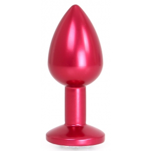 Plug Bijou Anal Alu GEM LIGHT 6 x 2.8 cm Rouge