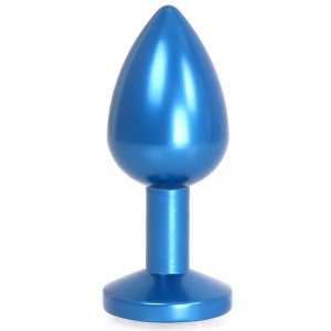 Plug Bijou Anal Alu GEM LIGHT 6 x 2.8 cm Bleu