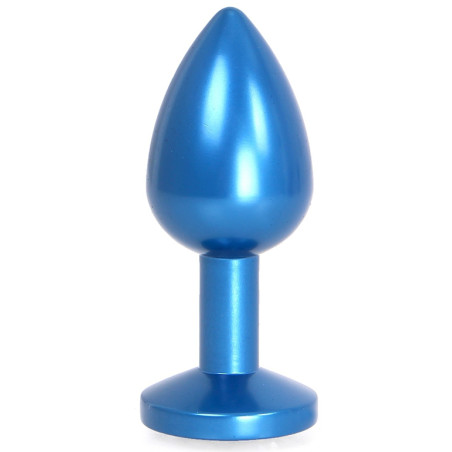 Plug Bijou Anal Alu GEM LIGHT 6 x 2.8 cm Bleu