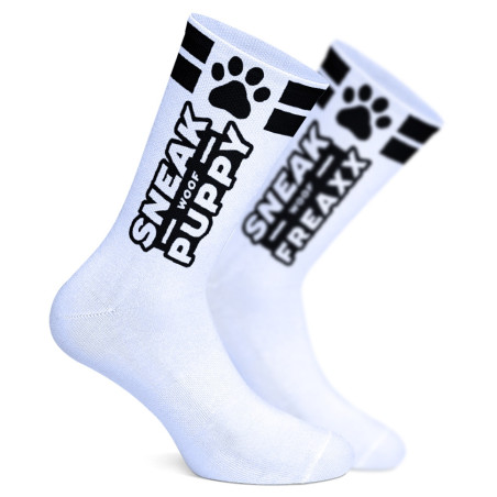 Chaussettes SNEAKFREAXX PUPPY Blanc-Noir
