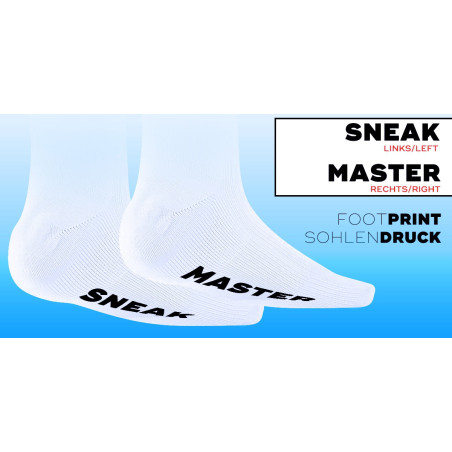 Chaussettes SNEAK MASTER Blanc-Noir