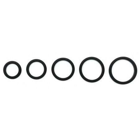 Cockring en silicone SOFT RING 18mm Noir