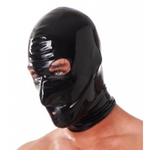 Cagoule en Latex Noir