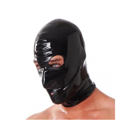 Cagoule en Latex Noir