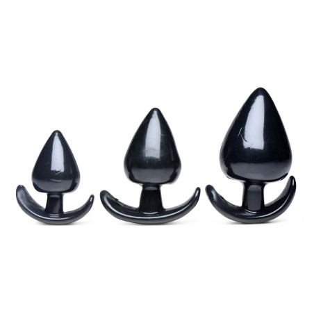 Pack de 3 Plugs SPADES Noir