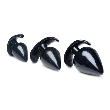 Pack de 3 Plugs SPADES Noir
