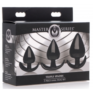 Pack de 3 Plugs SPADES Noir