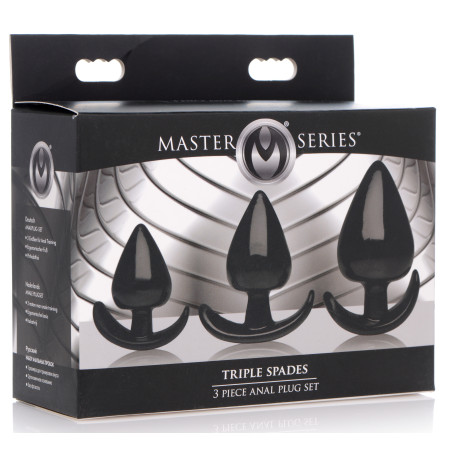 Pack de 3 Plugs SPADES Noir