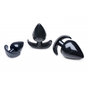 Pack de 3 Plugs SPADES Noir