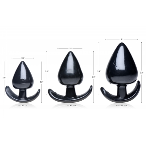 Pack de 3 Plugs SPADES Noir