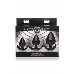 Pack de 3 Plugs SPADES Noir