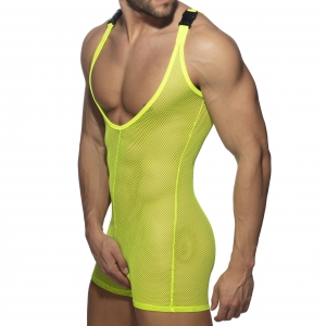 Combinaison Singlet MESH WRESTLING SUIT Fluo