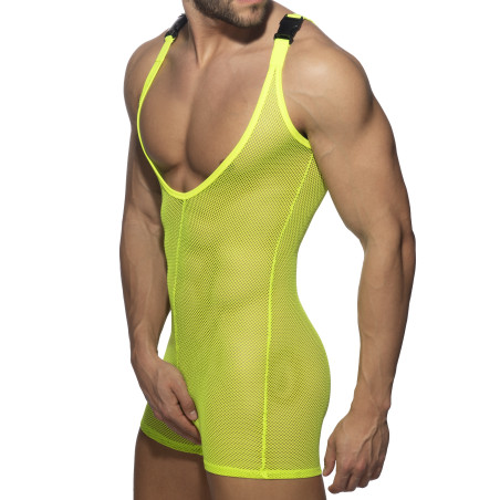 Combinaison Singlet MESH WRESTLING SUIT Fluo