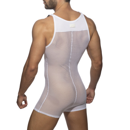 Combinaison Singlet MESH WRESTLING SUIT Blanc